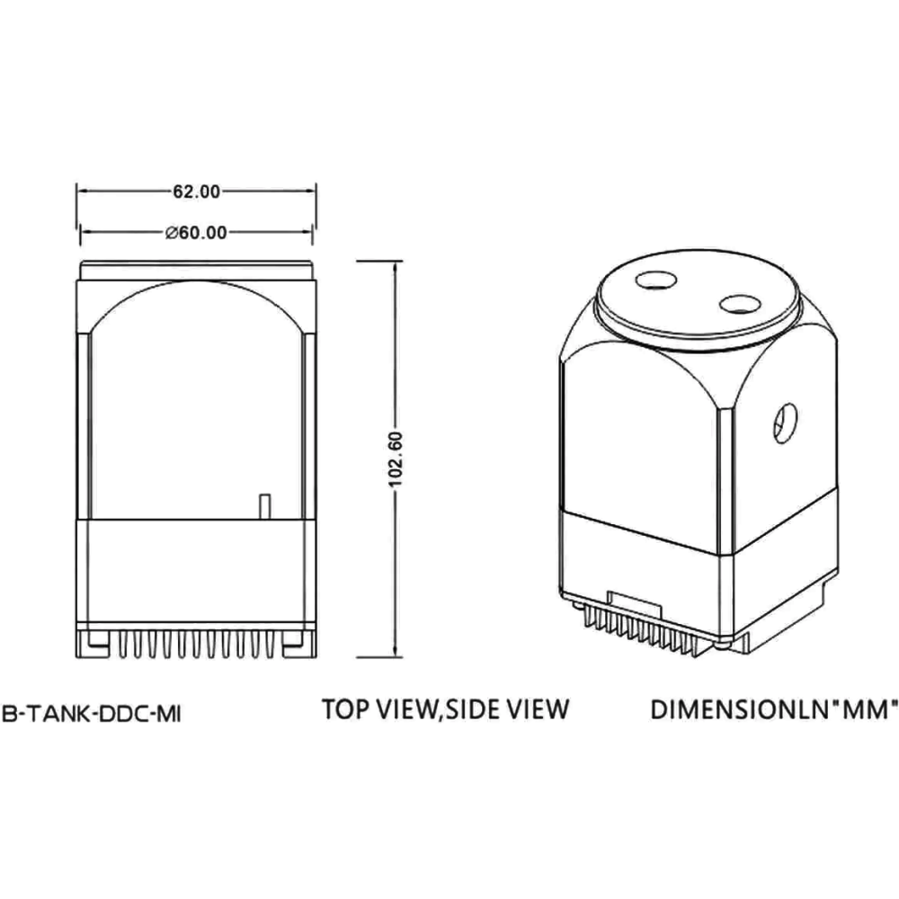 Резервуар с помпой для СЖО Bykski B-TANK-DDC-MI 5V A-RGB&Black (C8-0229) - фото 6