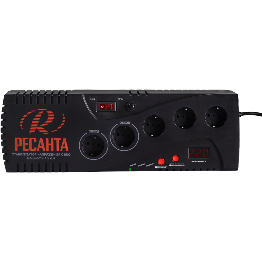 Стабилизатор напряжения Ресанта С1500 - 63/6/33 - фото 4