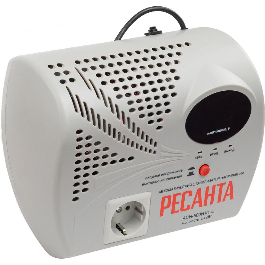 Стабилизатор напряжения Ресанта АСН-500Н/1-Ц - 63/6/39 - фото 2
