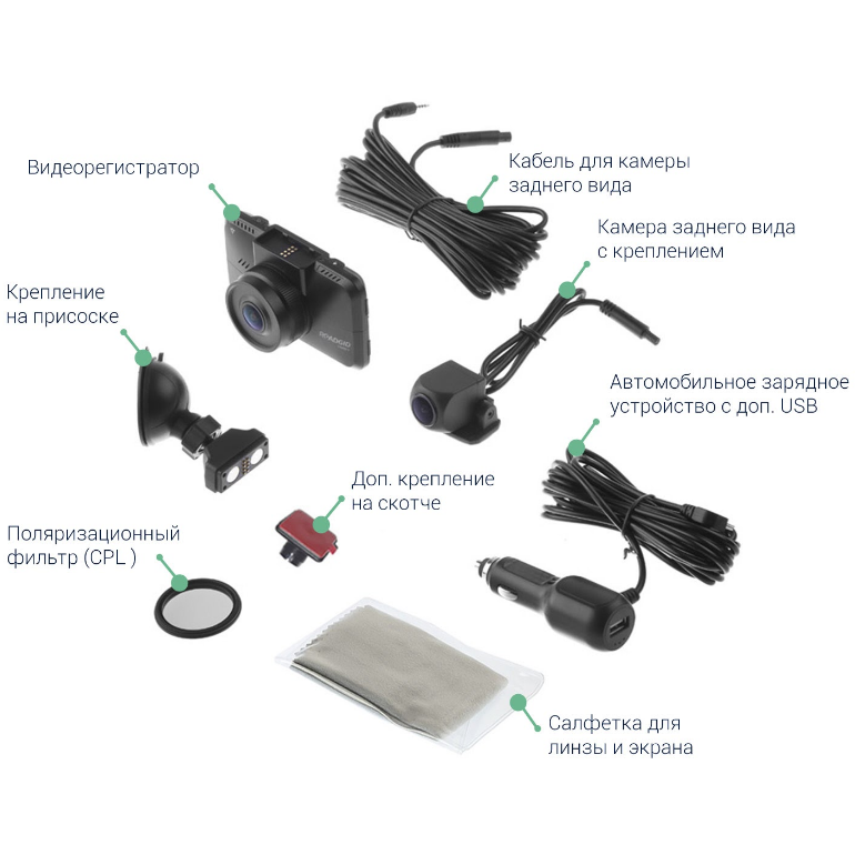 Автомобильный видеорегистратор Roadgid CityGo 3 Wi-Fi 2CH - 1045017 - фото 5