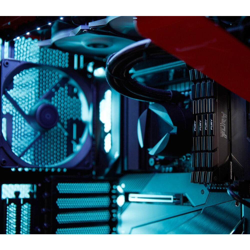 Оперативная память 32Gb DDR4 3600MHz Kingston Fury Renegade (KF436C16RB2K4/32) (4x8Gb KIT) - фото 6