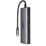 Док-станция UGREEN Revodok 206 6-in-1 USB-C Hub Grey (15852)