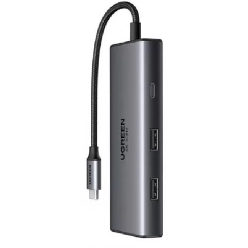 Док-станция UGREEN Revodok 206 6-in-1 USB-C Hub Grey - 15852 - фото 2