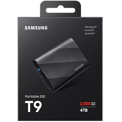 Внешний накопитель SSD 4Tb Samsung T9 (MU-PG4T0B) - фото 7