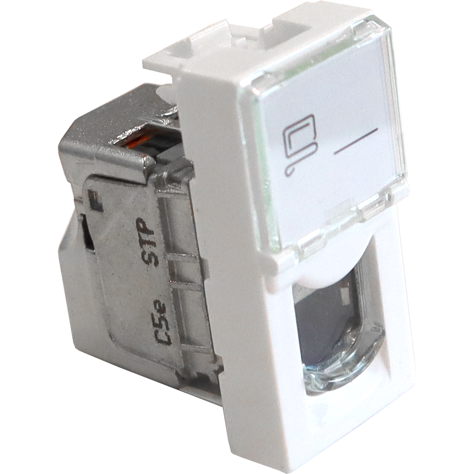 Вставка RJ-45 Lanmaster LAN-SIP-22S5E-WH