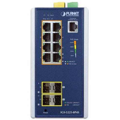 Коммутатор (свитч) PLANET IGS-5225-8P4S - фото 2