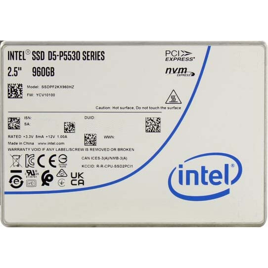 Накопитель SSD 960GB Intel D5-P5530 (SSDPF2KX960HZN1)