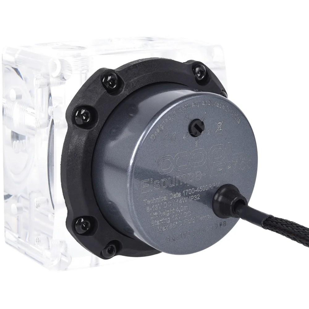 Помпа для СЖО Alphacool Eispumpe VPP755 - G1/4 IG inkl. Eisdecke D5 - Acryl V.3 - 13306