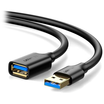 Кабель удлинительный USB A (M) - USB A (F), 1.5м, UGREEN US129