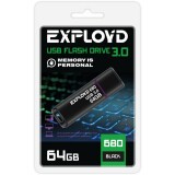 USB Flash накопитель 64Gb Exployd 680 Black (EX-64GB-680-Black)