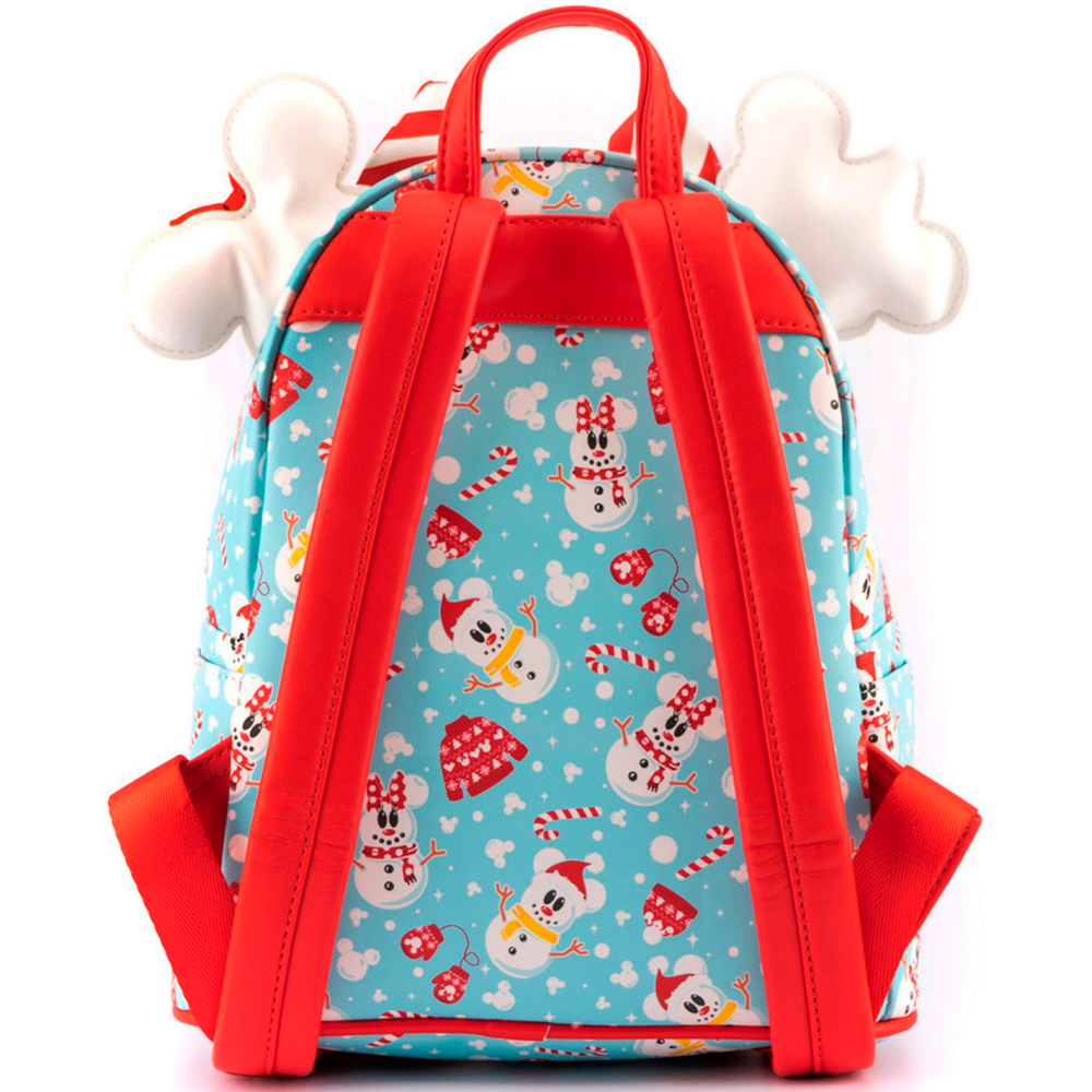 Рюкзак Loungefly Disney Minnie Mickey Snowman AOP Mini Backpack Headband Set - WDBKS0012 - фото 3