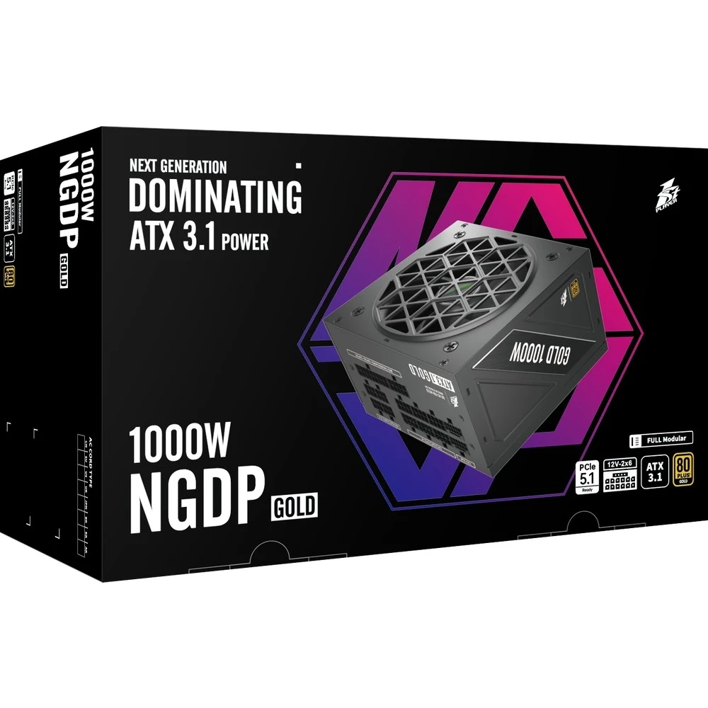 Блок питания 1000W 1STPLAYER NGDP HA-1000BA4 Black - фото 8