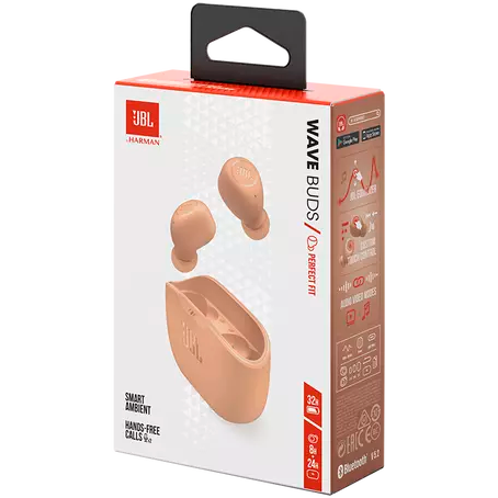 Гарнитура JBL Wave Buds Beige - JBLWBUDSBEG - фото 11