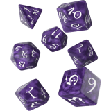 Набор кубиков Q Workshop Classic RPG Lavender & White Dice Set (SCLE07)
