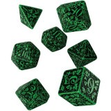 Набор кубиков Q Workshop Forest 3D Green & black Dice Set (SFOR15)