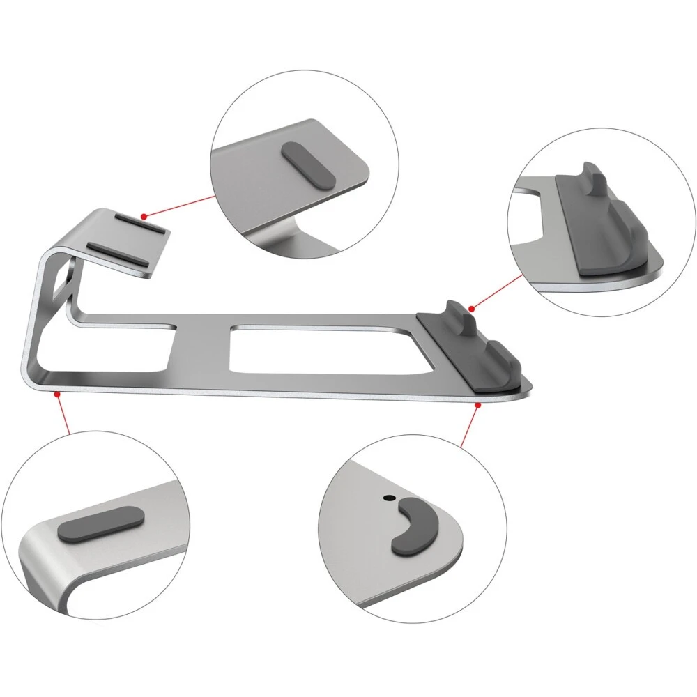 Охлаждающая подставка для ноутбука Cactus CS-NB-AL Silver - фото 2