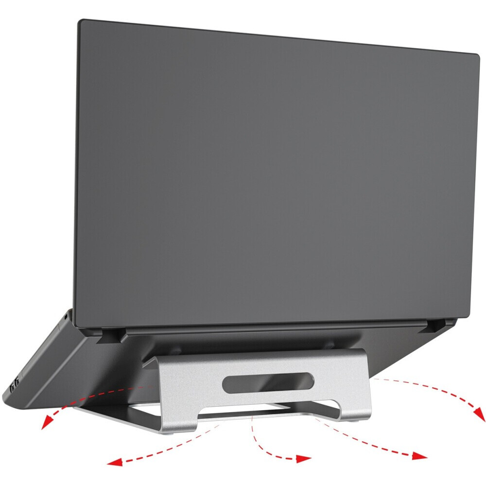 Охлаждающая подставка для ноутбука Cactus CS-NB-AL Silver - фото 4