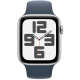 Умные часы Apple Watch SE 2 40mm Silver Aluminum Case with Storm Blue Sport Band M/L (MRE23LL/A)