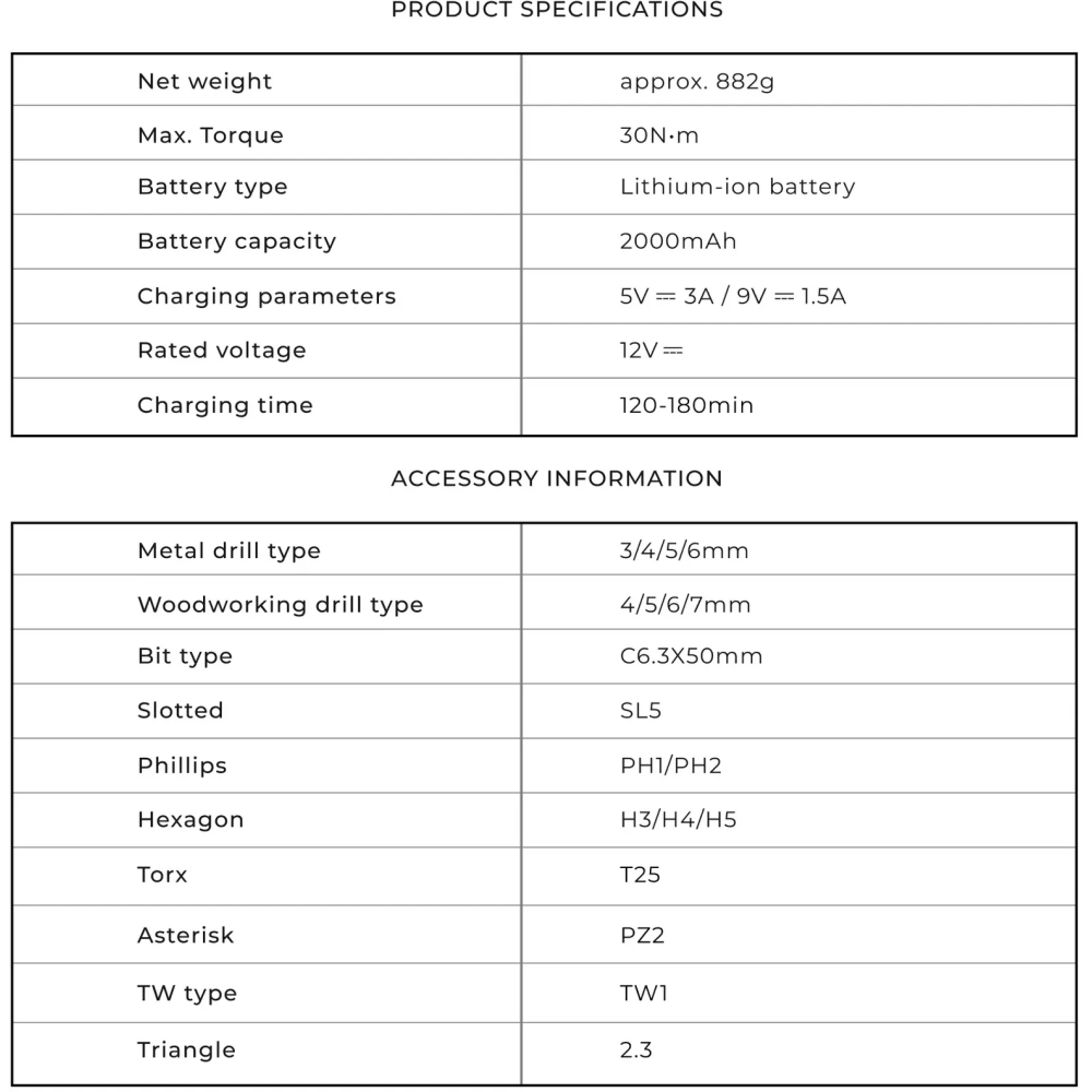 Дрель HOTO 12V Brushless Drill - HTE0011GL - фото 4