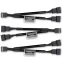 Разветвитель 4-pin - 2x 4-pin, Noctua NA-SYC1 Chromax Black (3 шт.) - NA-SYC1.BLACK