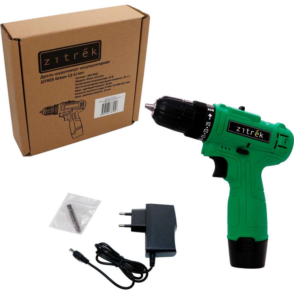Дрель Zitrek Green 12-Li-ion - 063-4041 - фото 3