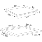 Индукционная варочная панель Franke FMA 654 I F BK (108.0606.111)