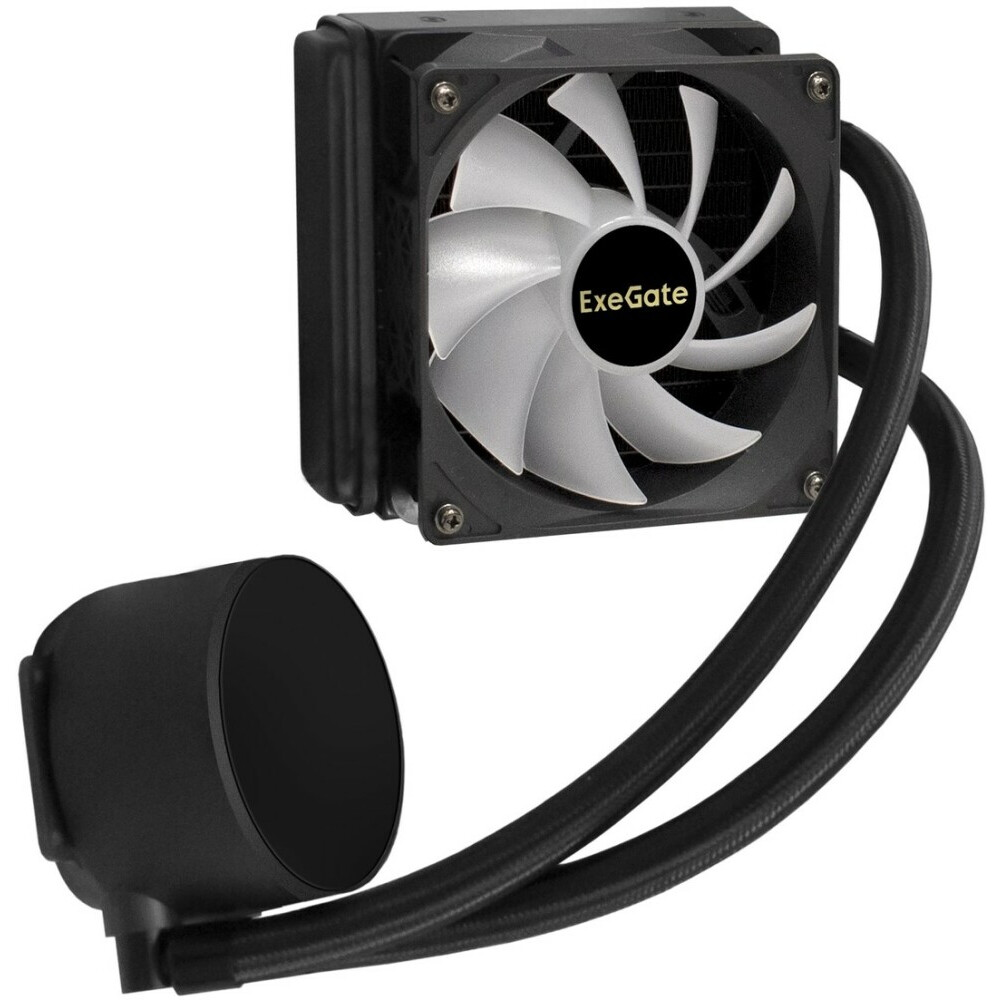 Система жидкостного охлаждения ExeGate BlackWater-120V2.PWM.RGB - EX293455RUS - фото 2