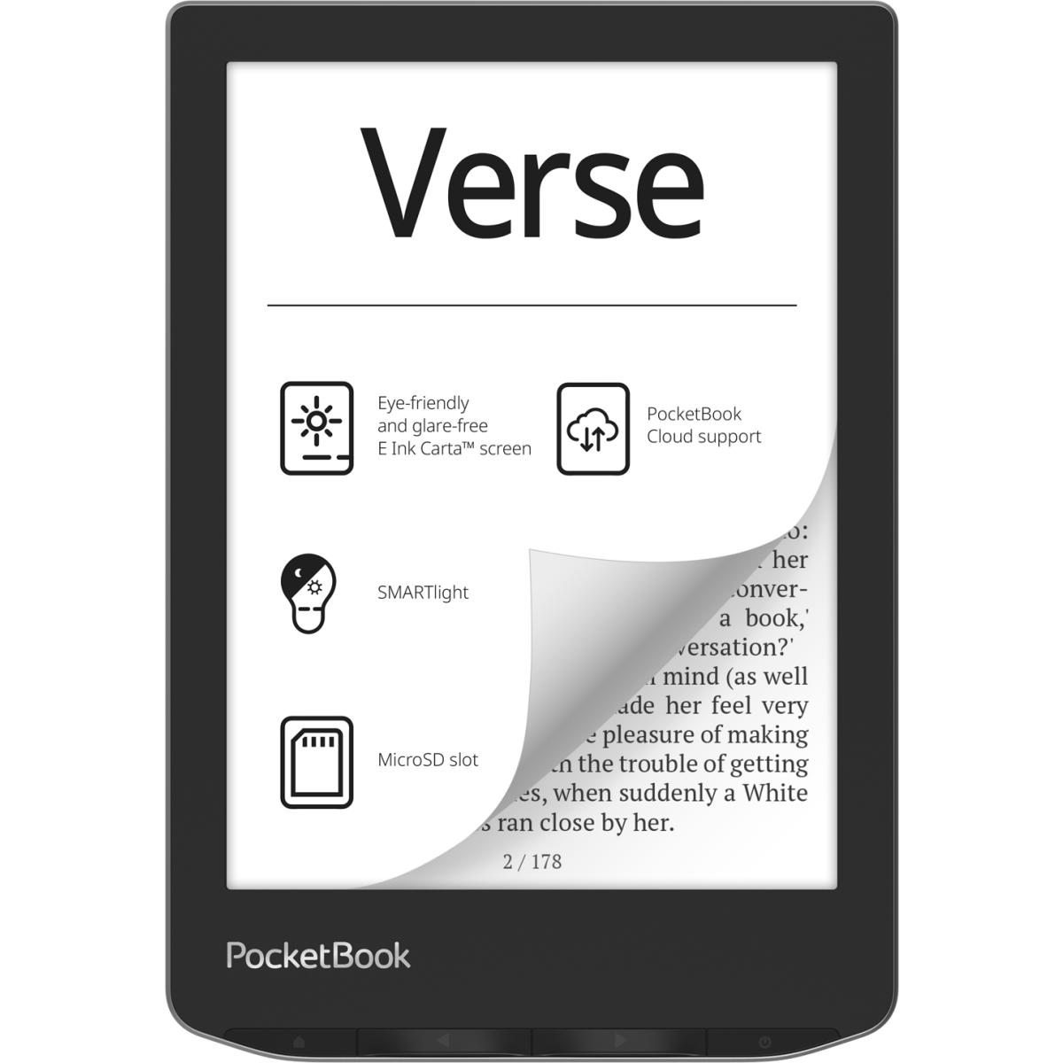 Электронная книга PocketBook 629 Verse Mist Grey