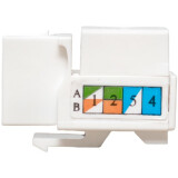 Вставка RJ-45 EKF TRP-KSTN-90D-5EUTP-WH