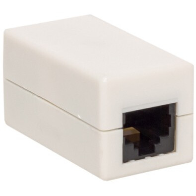 Проходной адаптер EKF TRC-INLC-2RJ45-5EUTP-WH
