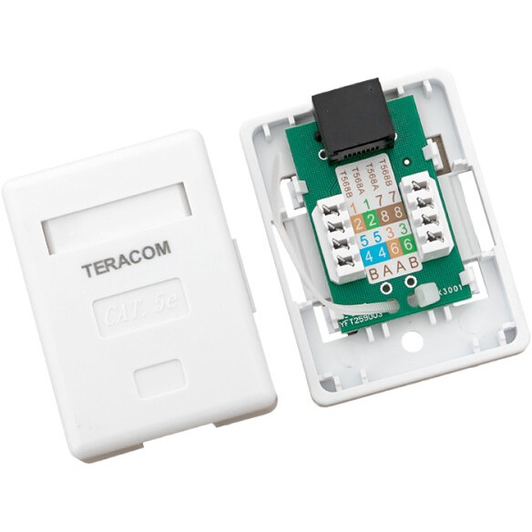 Розетка RJ-45 EKF TRC-WBOX-1RJ45-5EUTP-WH - фото 2