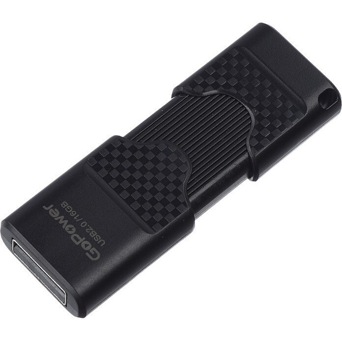 USB Flash накопитель 16GB GoPower SLIDER Black