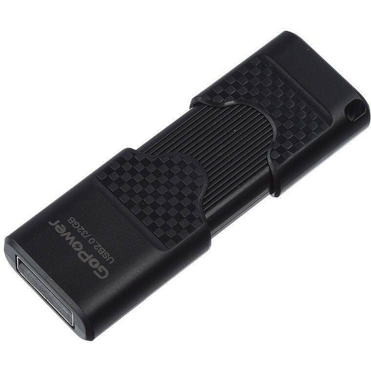 USB Flash накопитель 32Gb GoPower SLIDER Black - 00-00025964
