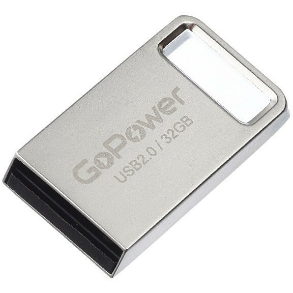 USB Flash накопитель 32Gb GoPower MINI Silver - 00-00027358
