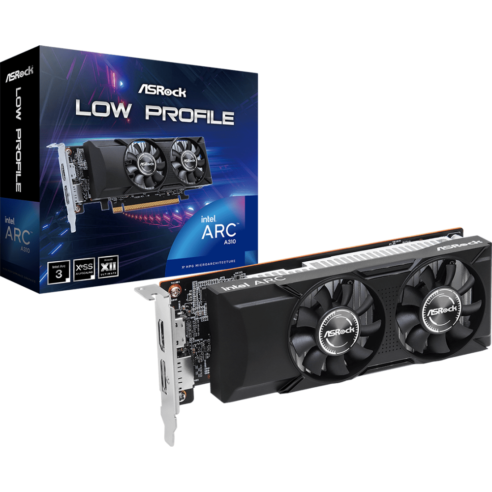 Видеокарта Intel Arc A310 ASRock 4Gb (A310 LP 4G) - фото 5