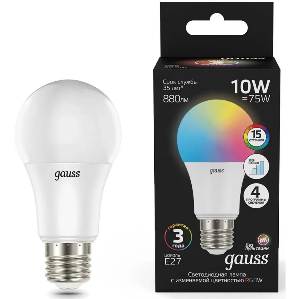 Светодиодная лампочка Gauss 102102410 (10 Вт, E27) - фото 2