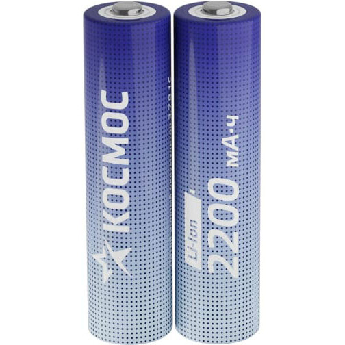 Аккумулятор КОСМОС KOC18650Li-ion22US2 (18650, 2200mAh, 2 шт.)
