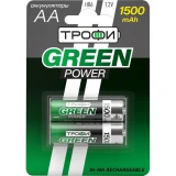 Аккумулятор Трофи HR6-2BL (AA, 1500mAh, 2 шт.) (Б0019500)
