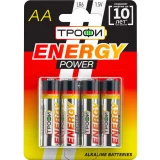 Батарейка Трофи (AA, 4 шт.) (C0034657)