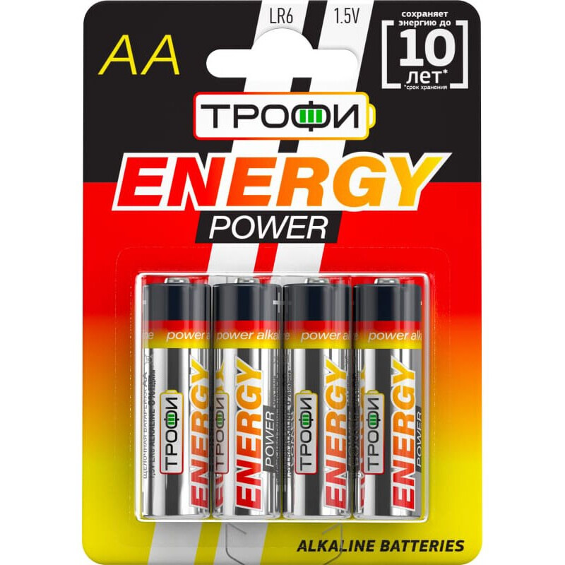 Батарейка Трофи (AA, 4 шт.) - C0034657