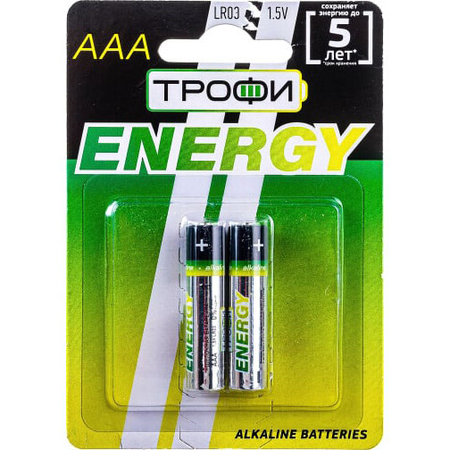 Батарейка Трофи Eco (AAA, 2 шт.) - Б0017043