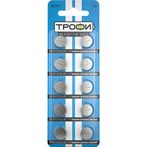 Батарейка Трофи G08 (391/LR55, 10 шт.) - C0036509
