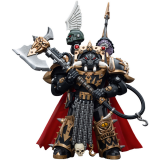 Фигурка JOYTOY Warhammer 40K Chaos Space Marines Black Legion Chaos Lord in Terminator Armour (6973130376489)
