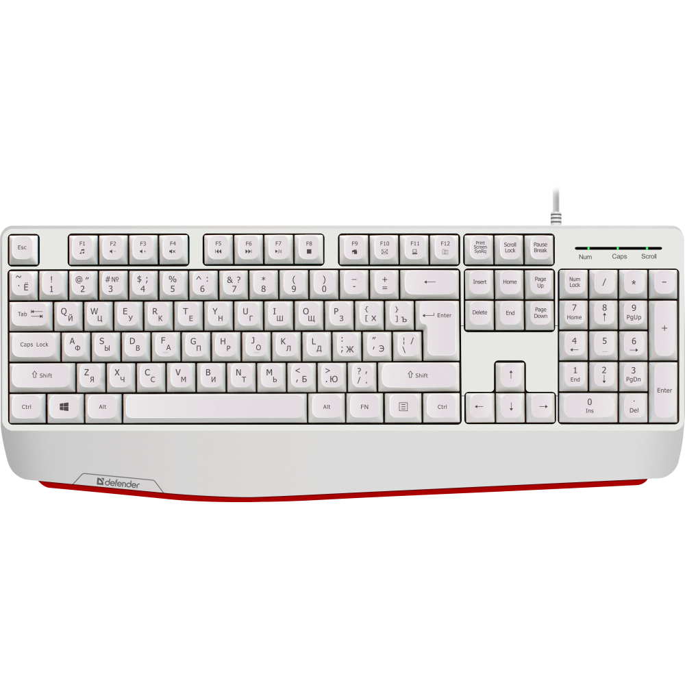 Клавиатура Defender Atom HB-546 White (45547)