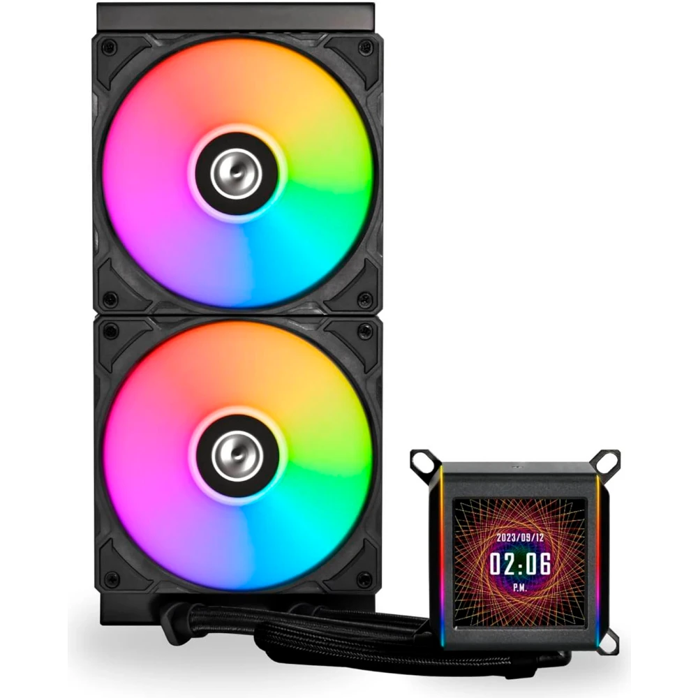 Система жидкостного охлаждения Lian Li Galahad II LCD 280 Black - G89.GA2ALCD28B.00 - фото 2