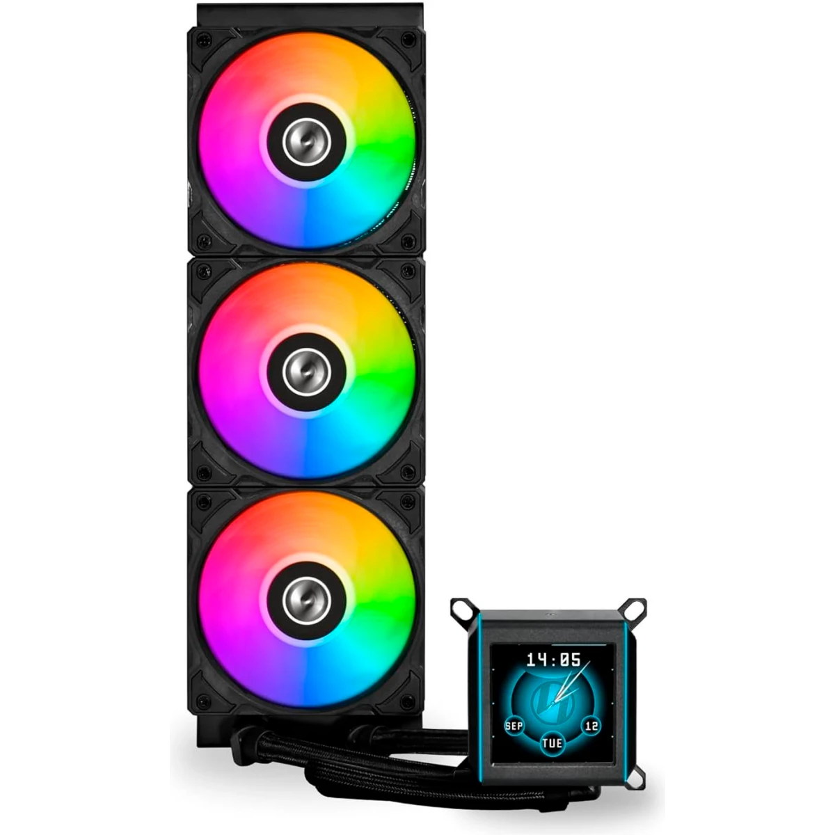 Система жидкостного охлаждения Lian Li Galahad II LCD 360 Black - G89.GA2ALCD36B.(00/R0) - фото 2