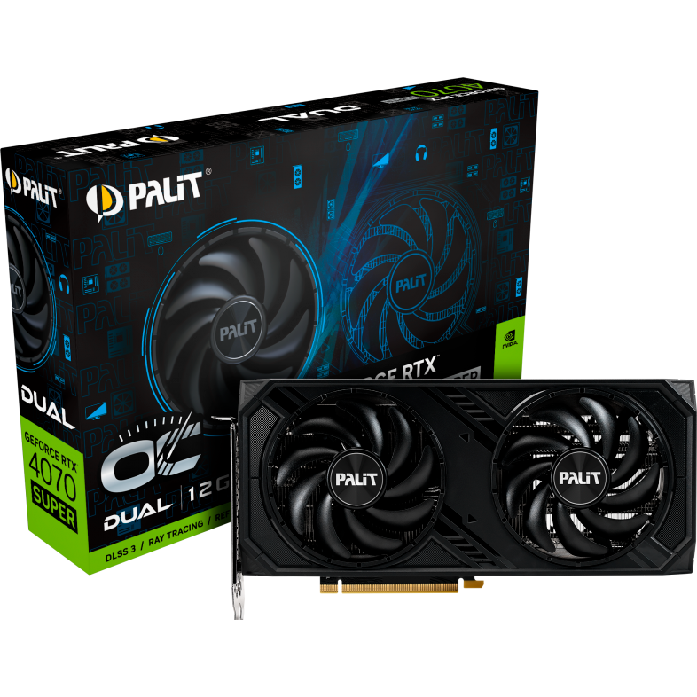 Видеокарта NVIDIA GeForce RTX 4070 Super Palit Dual OC 12Gb (NED407SS19K9-1043D) - фото 9