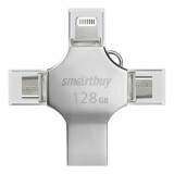 USB Flash накопитель 128Gb SmartBuy MC15 Metal Quad (SB128GBMC15)