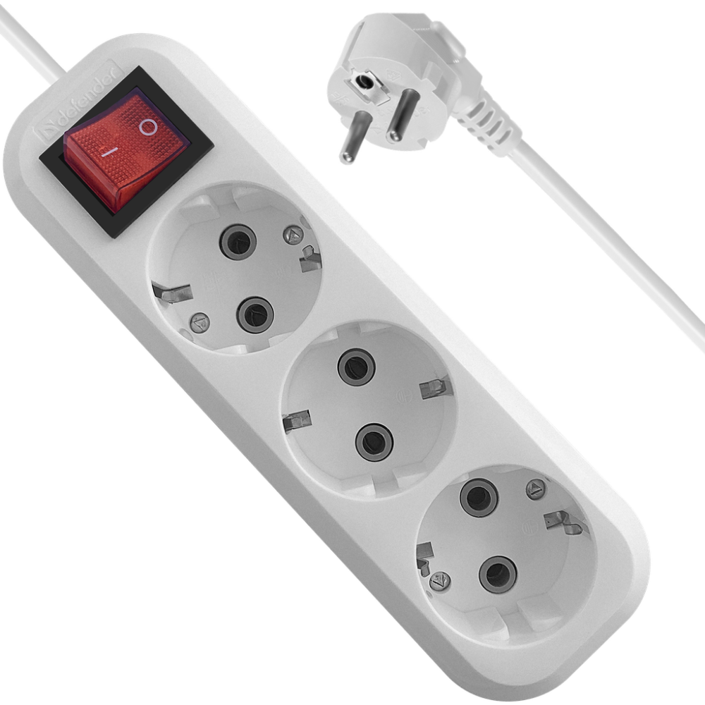 Сетевой удлинитель Defender L330, 10м - 99357 - фото 4