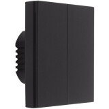 Умный выключатель Aqara Smart Wall Switch H1 Black (No neutral, Double Rocker) (WS-EUK02BL)